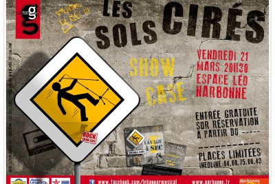 Affichage urbain promo cd du groupe les Sols Cirés - 1er Lavage à Sec