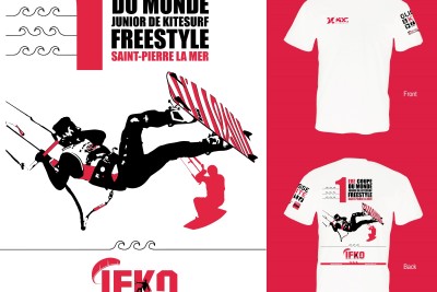 Visuel T-Shirt - 1ère Coupe du Monde Junior de Kitesurf Freestyle